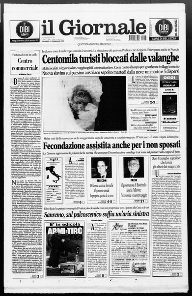 Il giornale : quotidiano del mattino